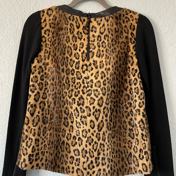 MILLY Animal Print Top - Picture 5 of 6